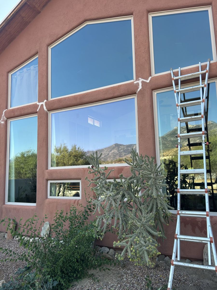Large clean windows