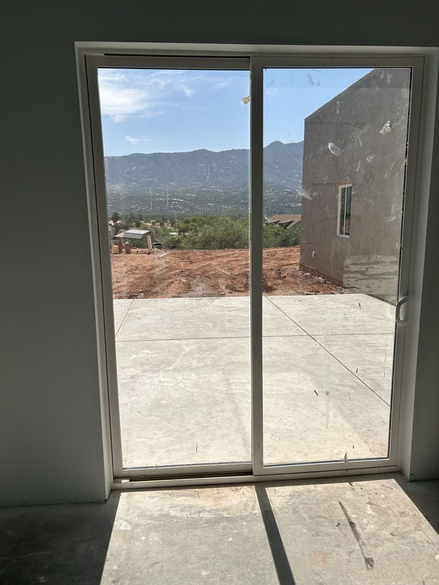 Dirty window before cleaning